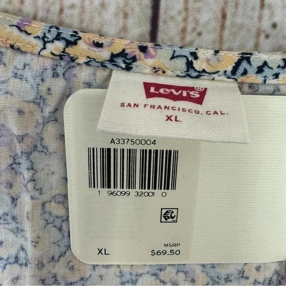 Levis Womens Elora floral blouse size XL - Picture 8 of 12